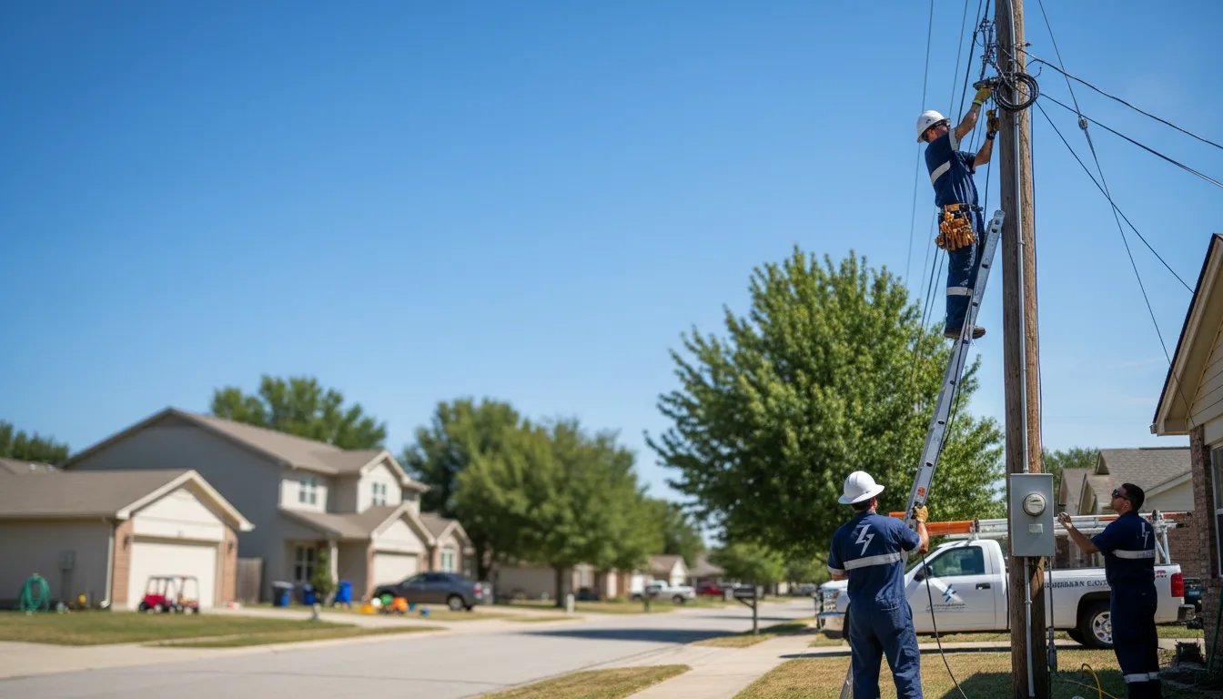 Residential electrician providing installation services in Cranberry, PA